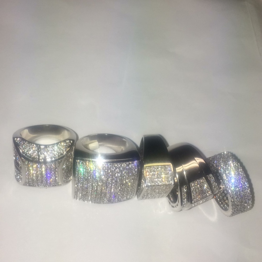 Iced out rings